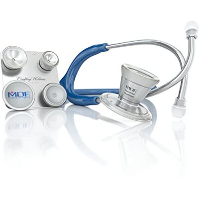 MDF Instruments MDF ProCardial Stéthoscope de cardiologie Titane Pavillon Double et Interchangeable, Pour les patients adultes, pédiatriques et nourrissons Bleu Royal (MDF797CC10T) - Publicité MDF Instruments MDF ProCardial Stéthoscope de cardiologie Titane Pavillon Double et Interchangeable, Pour les patients adultes, pédiatriques et nourrissons Bleu Royal (MDF797CC10T) - Publicité