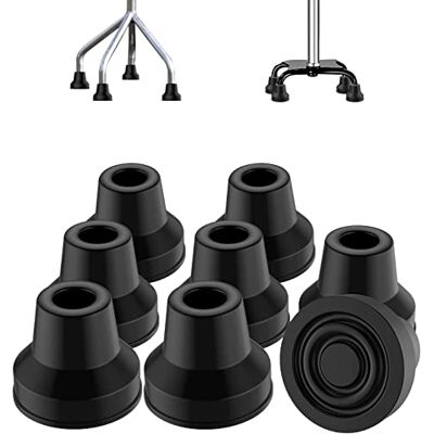 supregear Embouts de Canne Antidérapants, Lot de 8 Embouts en Caoutchouc, Remplacement Renforcé pour Canne et Bâton de Marche, Diamètre 13 mm, Noir - Publicité supregear Embouts de Canne Antidérapants, Lot de 8 Embouts en Caoutchouc, Remplacement Renforcé pour Canne et Bâton de Marche, Diamètre 13 mm, Noir - Publicité