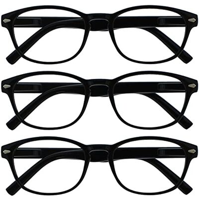 Lunettes de lecture noires Opulize - 3 pcs - +1,50 - Lunettes de lecture - Publicité Lunettes de lecture noires Opulize - 3 pcs - +1,50 - Lunettes de lecture - Publicité