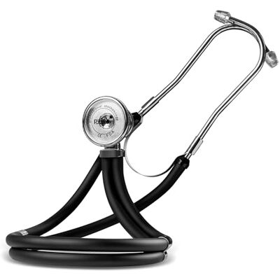 Pulox Stéthoscope Rappaport Stéthoscope professionnel à double tube 5 en 1 avec double pavillon convertible et accessoires - Publicité Pulox Stéthoscope Rappaport Stéthoscope professionnel à double tube 5 en 1 avec double pavillon convertible et accessoires - Publicité