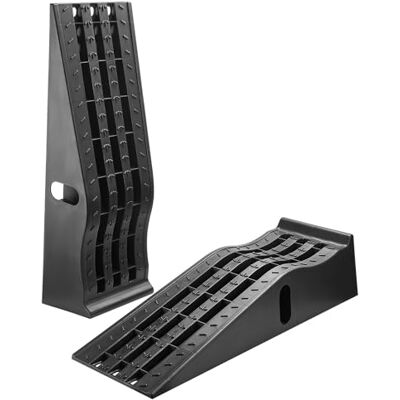 VEVOR Rampe de Voiture, 2 PCs, Rampe d'accès Portable à Profil Haut pour Voiture, capacité de 5897 kg, Hauteur de Levage de 155 mm, pour vidange, Inspection et réparation de camions et SUV, Noir - Publicité VEVOR Rampe de Voiture, 2 PCs, Rampe d'accès Portable à Profil Haut pour Voiture, capacité de 5897 kg, Hauteur de Levage de 155 mm, pour vidange, Inspection et réparation de camions et SUV, Noir - Publicité