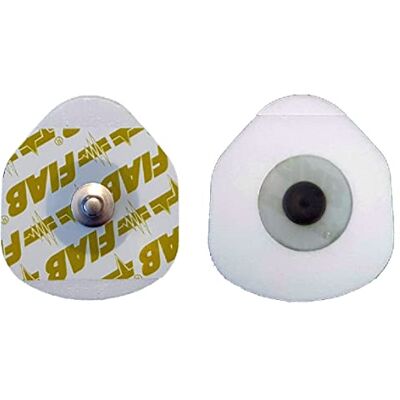 Fiab Électrodes universelles pour ECG jetables, 32-36 mm, FOAM ovales pédiatriques, sans latex, emballage de 2000, 33313 - Publicité Fiab Électrodes universelles pour ECG jetables, 32-36 mm, FOAM ovales pédiatriques, sans latex, emballage de 2000, 33313 - Publicité