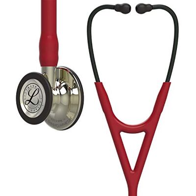 Littmann Cardiology IV Stéthoscope Adulte, 6176, Tubulure Bordeaux Pavillon en acier inoxydable Champagne et tige Champagne. Pour médecins et étudiants en médecine - Publicité Littmann Cardiology IV Stéthoscope Adulte, 6176, Tubulure Bordeaux Pavillon en acier inoxydable Champagne et tige Champagne. Pour médecins et étudiants en médecine - Publicité