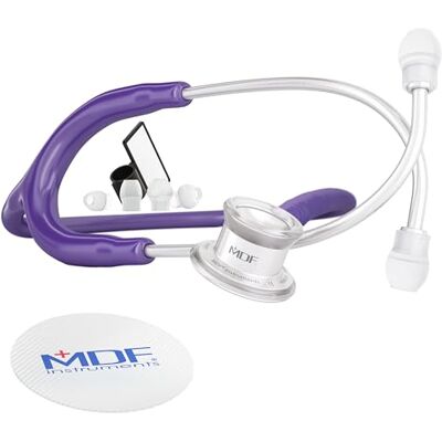 MDF Instruments MDF MD One Stéthoscope Néonatal à Double Pavillon Pour Nourrisson Acier Inoxydable Violet (MDF777I-08) - Publicité MDF Instruments MDF MD One Stéthoscope Néonatal à Double Pavillon Pour Nourrisson Acier Inoxydable Violet (MDF777I-08) - Publicité