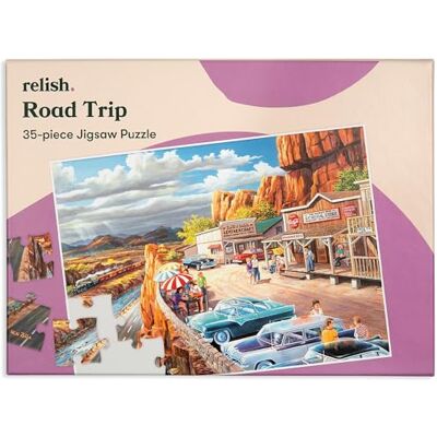 Relish Puzzle 35 pièces pour démence – Voyage en Voiture Puzzle 35 pièces grand format pour seniors avec démence et Alzheimer, favorisant la mémoire. Publicité Relish Puzzle 35 pièces pour démence – Voyage en Voiture Puzzle 35 pièces grand format pour seniors avec démence et Alzheimer, favorisant la mémoire. Publicité