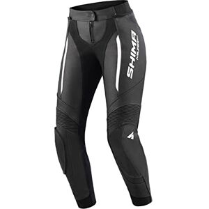 SHIMA Miura 2.0 Pantalon de moto Cuir, femmes, pantalon de sport avec protections des hanches et des genoux, cuir perforé, panneaux élastiques, pour combinaison 2 pièces (40, Noir/Blanc) - Publicité SHIMA Miura 2.0 Pantalon de moto Cuir, femmes, pantalon de sport avec protections des hanches et des genoux, cuir perforé, panneaux élastiques, pour combinaison 2 pièces (40, Noir/Blanc) - Publicité