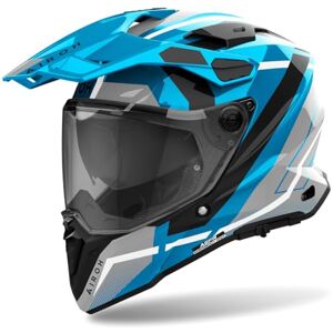 Airoh Commander 2 Mavick Casque de Motocross, Schwarz/Grau/Blau, S (55/56) - Publicité Airoh Commander 2 Mavick Casque de Motocross, Schwarz/Grau/Blau, S (55/56) - Publicité