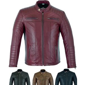 Texpeed veste en cuir homme Occasionnels doux authentique peau de mouton motard Cuir véritable de style moto Rouge XXL - Publicité Texpeed veste en cuir homme Occasionnels doux authentique peau de mouton motard Cuir véritable de style moto Rouge XXL - Publicité