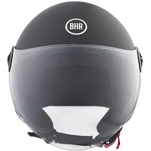 BHR Casque Demi-Jet 832 MINIMAL, Casque Scooter Homologué ECE 22.06 Léger et Compact, Dimensions Idéales pour le Sous-Selle, Noir Mat, M - Publicité BHR Casque Demi-Jet 832 MINIMAL, Casque Scooter Homologué ECE 22.06 Léger et Compact, Dimensions Idéales pour le Sous-Selle, Noir Mat, M - Publicité