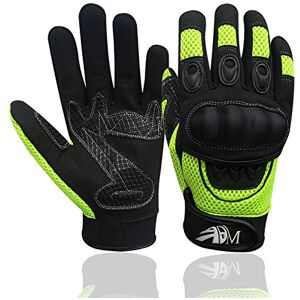 ADM Gants Moto Homologués Homme Certifiés CE Logo Motard Été Hiver Mi Saison Gants Moto Scooter Homme Respirants & Antidérapants, Noir/Vert Fluorescent, Taille XL - Publicité ADM Gants Moto Homologués Homme Certifiés CE Logo Motard Été Hiver Mi Saison Gants Moto Scooter Homme Respirants & Antidérapants, Noir/Vert Fluorescent, Taille XL - Publicité