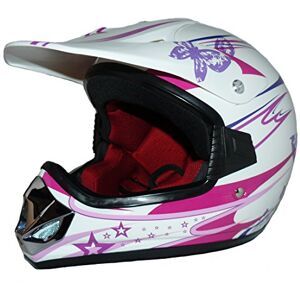 protectWEAR V310-Girl-XS Casque enfant cross rose/blanc brillant - Casque - Publicité protectWEAR V310-Girl-XS Casque enfant cross rose/blanc brillant - Casque - Publicité