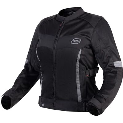 Veste de moto noire Ozone Dart - Protection CE Niveau 1 - Publicité Veste de moto noire Ozone Dart - Protection CE Niveau 1 - Publicité