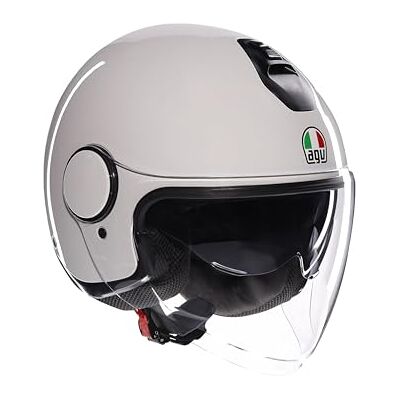 AGV Eteres Mono Blanc - Casque Jet Léger E2206 - Casque - Publicité AGV Eteres Mono Blanc - Casque Jet Léger E2206 - Casque - Publicité