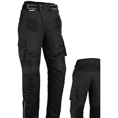 Bikers Gear Australia Bikers Gear UK Pantalon Moto imperméable Style Cargo Cordura/élasthanne Renforts certifés CE-1621-1 Noir 2XL 38"/96 cm Longeur de Jambe 30"/76 cm - Publicité Bikers Gear Australia Bikers Gear UK Pantalon Moto imperméable Style Cargo Cordura/élasthanne Renforts certifés CE-1621-1 Noir 2XL 38"/96 cm Longeur de Jambe 30"/76 cm - Publicité