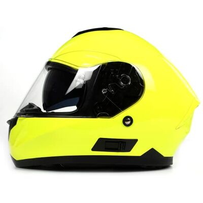 BHR Casque Moto Intégral, Jaune - Publicité BHR Casque Moto Intégral, Jaune - Publicité
