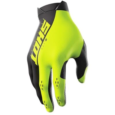 Gants de Cross Shot Lite - Noir Jaune - L - Shot Race Gear - Publicité Gants de Cross Shot Lite - Noir Jaune - L - Shot Race Gear - Publicité