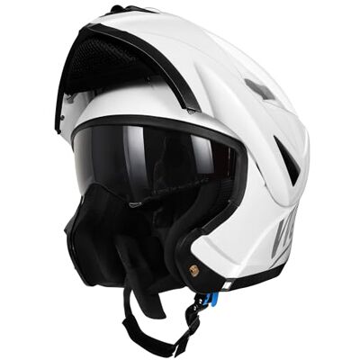 Westt TORQUE - Blanc brillant M - Casque moto - Publicité Westt TORQUE - Blanc brillant M - Casque moto - Publicité