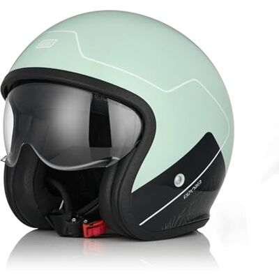 ORIGINE Casque de Moto Jet Casque de Scooter avec Lunettes ECE 22-06 (Explorer Gloss Green, XS) - Publicité ORIGINE Casque de Moto Jet Casque de Scooter avec Lunettes ECE 22-06 (Explorer Gloss Green, XS) - Publicité