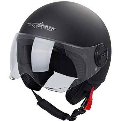 A-PRO - Demi Urban Jet - Noir Mat - XS - Visère Avio Sphérique Helmet - Publicité A-PRO - Demi Urban Jet - Noir Mat - XS - Visère Avio Sphérique Helmet - Publicité