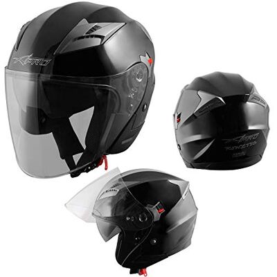 A-PRO - Casco Jet Omologato ECE22-05 - Nero - XL - Casque - Publicité A-PRO - Casco Jet Omologato ECE22-05 - Nero - XL - Casque - Publicité