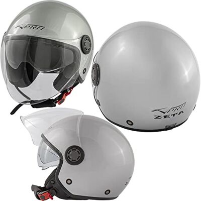 A-PRO - Jet - Argent - XL - Casque - Publicité A-PRO - Jet - Argent - XL - Casque - Publicité