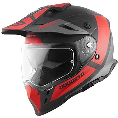 Bogotto V331 Pro Tour Casque Enduro, Rouge, XS - Publicité Bogotto V331 Pro Tour Casque Enduro, Rouge, XS - Publicité