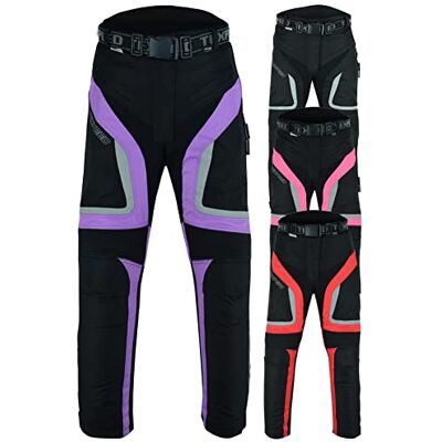 Texpeed Pantalon Moto Femme Homologué Textile Scooter Imperméable Pour été ou l'hiver Armure certifiée CE (EN 1621-1) Protection Violette M Taille/Réguliére Jambe - Publicité Texpeed Pantalon Moto Femme Homologué Textile Scooter Imperméable Pour été ou l'hiver Armure certifiée CE (EN 1621-1) Protection Violette M Taille/Réguliére Jambe - Publicité