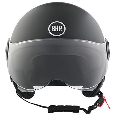 BHR Casque Demi-Jet, Casque Scooter 835 Special, Noir Mat, M - Publicité BHR Casque Demi-Jet, Casque Scooter 835 Special, Noir Mat, M - Publicité