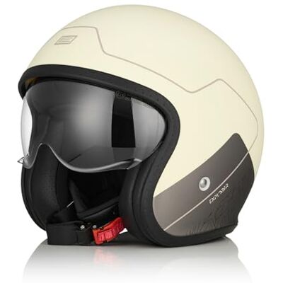 ORIGINE Casque de Moto Jet Casque de Scooter avec Lunettes ECE 22-06 (Explorer Matt Cream, M) - Publicité ORIGINE Casque de Moto Jet Casque de Scooter avec Lunettes ECE 22-06 (Explorer Matt Cream, M) - Publicité