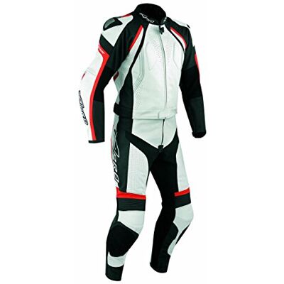 A-pro Combinaison Cuir Blouson Pantalon Piste Moto Motard Racing Protections Rouge 54 - Publicité A-pro Combinaison Cuir Blouson Pantalon Piste Moto Motard Racing Protections Rouge 54 - Publicité