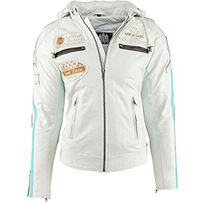 Blouson de moto en mouton blanc URBAN 5884 - Blouson de moto - Publicité Blouson de moto en mouton blanc URBAN 5884 - Blouson de moto - Publicité