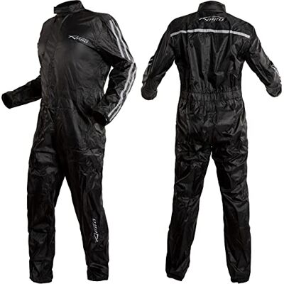 A-PRO Tuta Moto Anti Pioggia - XS-3XL - Argent - Combinaison pluie - Publicité A-PRO Tuta Moto Anti Pioggia - XS-3XL - Argent - Combinaison pluie - Publicité