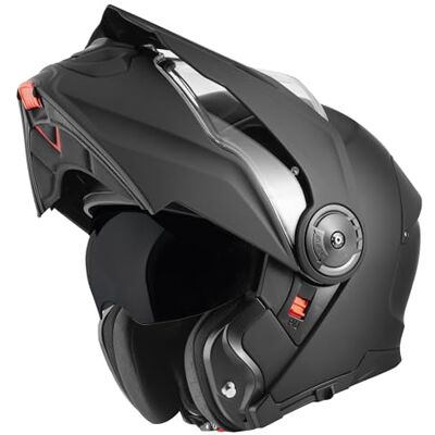 Bogotto FG-102 Casque Rabattable en Fibre de Verre Enduro, Noir Mat, L - Publicité Bogotto FG-102 Casque Rabattable en Fibre de Verre Enduro, Noir Mat, L - Publicité