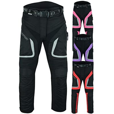 Texpeed Pantalon Moto Femme Homologué Textile Scooter Imperméable Pour été ou l'hiver Armure certifiée CE (EN 1621-1) Protection Noir S Taille/Réguliére Jambe - Publicité Texpeed Pantalon Moto Femme Homologué Textile Scooter Imperméable Pour été ou l'hiver Armure certifiée CE (EN 1621-1) Protection Noir S Taille/Réguliére Jambe - Publicité