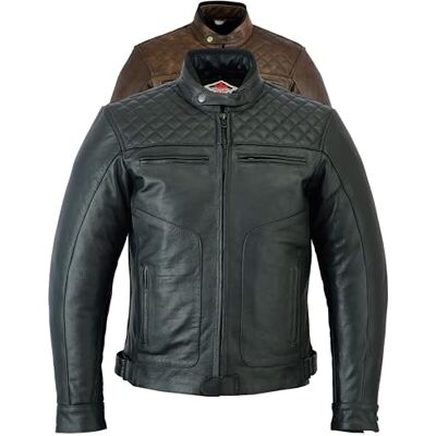 Texpeed Veste moto en cuir - Publicité Texpeed Veste moto en cuir - Publicité