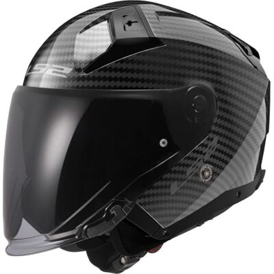 LS2 , Casque Moto Jet Infinity II Carbon Gloss Carbon, L - Publicité LS2 , Casque Moto Jet Infinity II Carbon Gloss Carbon, L - Publicité