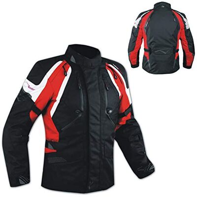 A-pro Blouson Etanche 4 Saisons Protections Renforts Thermique Textile Moto rouge XL - Publicité A-pro Blouson Etanche 4 Saisons Protections Renforts Thermique Textile Moto rouge XL - Publicité