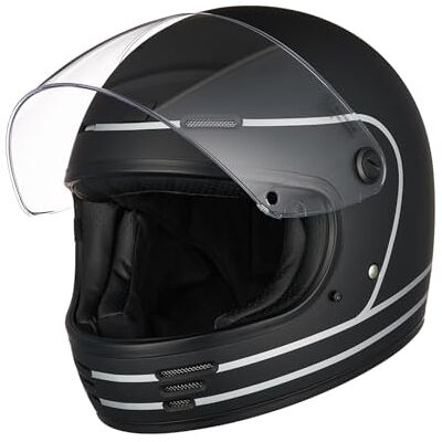 ORIGINE Casque de Moto intégral Casque rétro Vintage avec visière ECE - Publicité ORIGINE Casque de Moto intégral Casque rétro Vintage avec visière ECE - Publicité