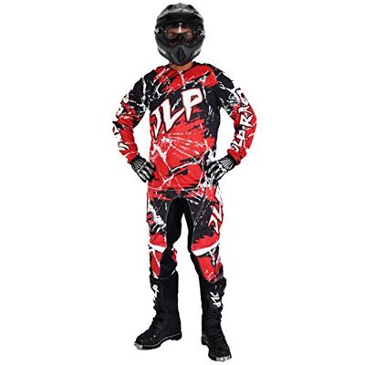 JLP RACING TENUE PANTALON MAILLOT GANTS MOTO CROSS QUAD ENDURO VTT BMX MTB ENFANT ROUGE XL - Publicité JLP RACING TENUE PANTALON MAILLOT GANTS MOTO CROSS QUAD ENDURO VTT BMX MTB ENFANT ROUGE XL - Publicité