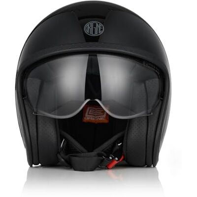 ORIGINE Casque de Moto Jet Casque de Scooter avec Lunettes ECE 22-06 (Sticky Gloss Black, XS) - Publicité ORIGINE Casque de Moto Jet Casque de Scooter avec Lunettes ECE 22-06 (Sticky Gloss Black, XS) - Publicité