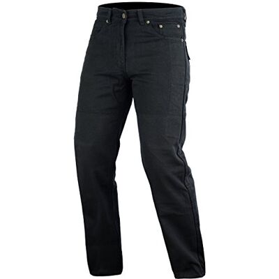 Bikers Gear Australia Bikers Gears UK Jean pour moto, Coupe classique avec Kevlar, fibres aramide, renforts amovibles, noir, 42R UK / 52R EU - Publicité Bikers Gear Australia Bikers Gears UK Jean pour moto, Coupe classique avec Kevlar, fibres aramide, renforts amovibles, noir, 42R UK / 52R EU - Publicité