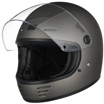ORIGINE Casque de Moto intégral Casque rétro Vintage avec visière ECE - Publicité ORIGINE Casque de Moto intégral Casque rétro Vintage avec visière ECE - Publicité