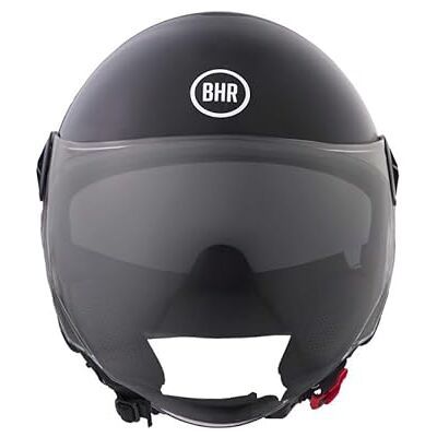 BHR Casque Demi-Jet 840 Dual Shield, Double Visière, Noir Métallisé, XXL - Publicité BHR Casque Demi-Jet 840 Dual Shield, Double Visière, Noir Métallisé, XXL - Publicité