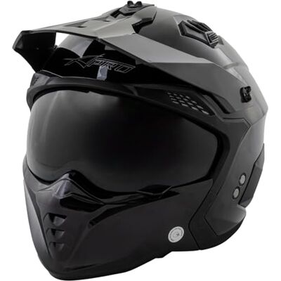 A-pro Casque Moto Jet Cafe Racer Homologué ECE 22-06 Visière Scooter Custom Noir XXL - Publicité A-pro Casque Moto Jet Cafe Racer Homologué ECE 22-06 Visière Scooter Custom Noir XXL - Publicité