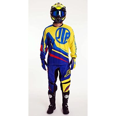 JLP RACING TENUE PANTALON MAILLOT GANTS MOTO CROSS QUAD VTT BMX ENDURO MTB JAUNE BLEU ROUGE L - Publicité JLP RACING TENUE PANTALON MAILLOT GANTS MOTO CROSS QUAD VTT BMX ENDURO MTB JAUNE BLEU ROUGE L - Publicité