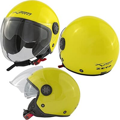 A-PRO - Jet Moto - Noir brillant - XS - Helmet - Publicité A-PRO - Jet Moto - Noir brillant - XS - Helmet - Publicité