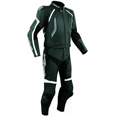 A-pro Combinaison Cuir Blouson Pantalon Piste Moto Motard Racing Protections noir 56 - Publicité A-pro Combinaison Cuir Blouson Pantalon Piste Moto Motard Racing Protections noir 56 - Publicité