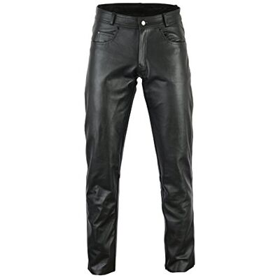 Bikers Gear Australia Lt1001-s Bikers Gear Rock Roll Pantalon de Moto en Cuir pour Femme Taille 30 S Noir Taille S UK - Publicité Bikers Gear Australia Lt1001-s Bikers Gear Rock Roll Pantalon de Moto en Cuir pour Femme Taille 30 S Noir Taille S UK - Publicité