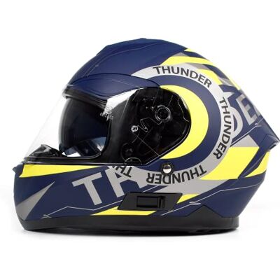 BHR Casque Intégral RIDE 814 Homologué ECE Double Visière, Déclenchement Micrométrique Pour Hommes et Femmes THUNDER YELLOW (MATT) XL - Publicité BHR Casque Intégral RIDE 814 Homologué ECE Double Visière, Déclenchement Micrométrique Pour Hommes et Femmes THUNDER YELLOW (MATT) XL - Publicité