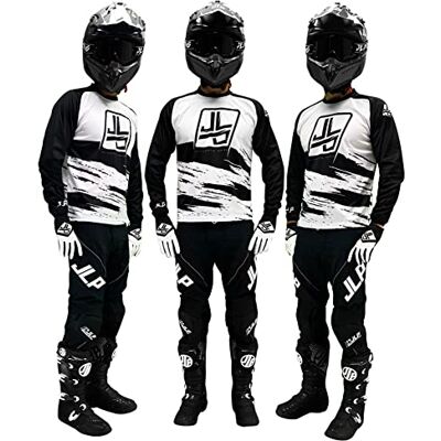 JLP RACING Tenue Enfant Pantalon Maillot Gants Moto Cross Quad Enduro VTT BMX MTB Enfant Snatch Blanc Noir XL - Publicité JLP RACING Tenue Enfant Pantalon Maillot Gants Moto Cross Quad Enduro VTT BMX MTB Enfant Snatch Blanc Noir XL - Publicité
